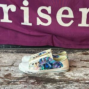 Y2K Ed Hardy Slip On Sneakers Womens 10